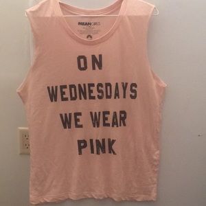 Means girl pink tank